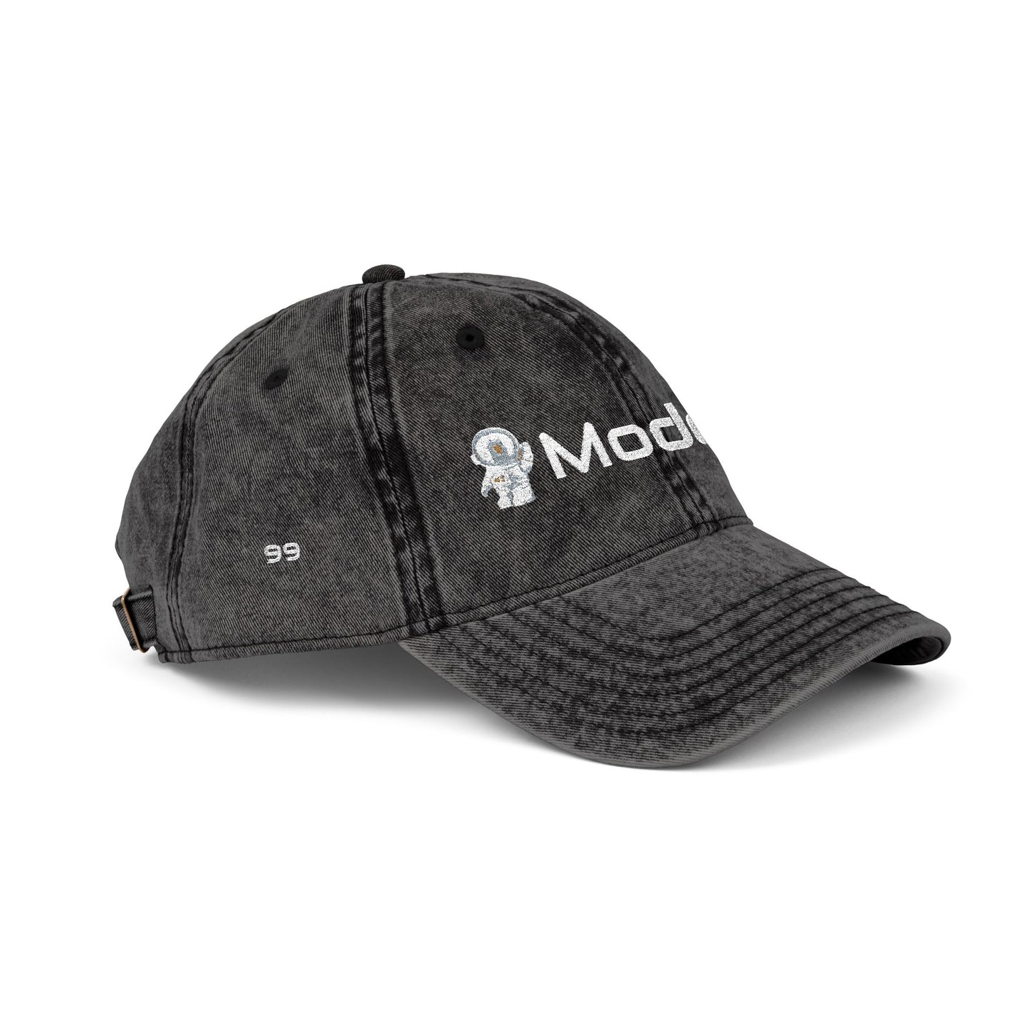Embroidered Vintage Cap – 'Mode99' Distressed Baseball Hat