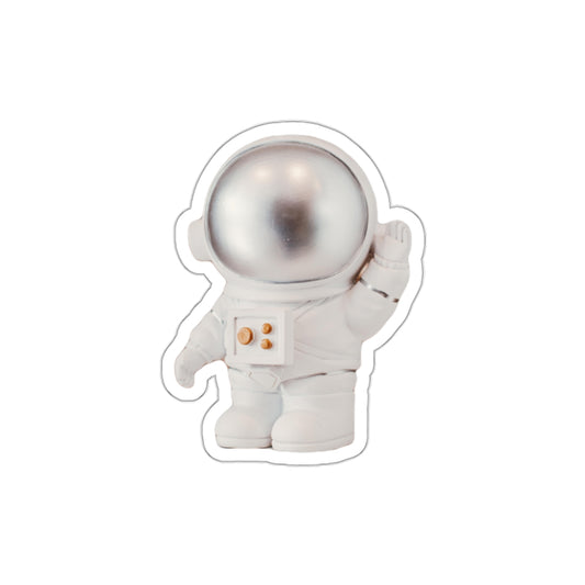 Astronaut Die-Cut Sticker — Cute Space Helmet Vinyl Sticker for Laptops & Journals