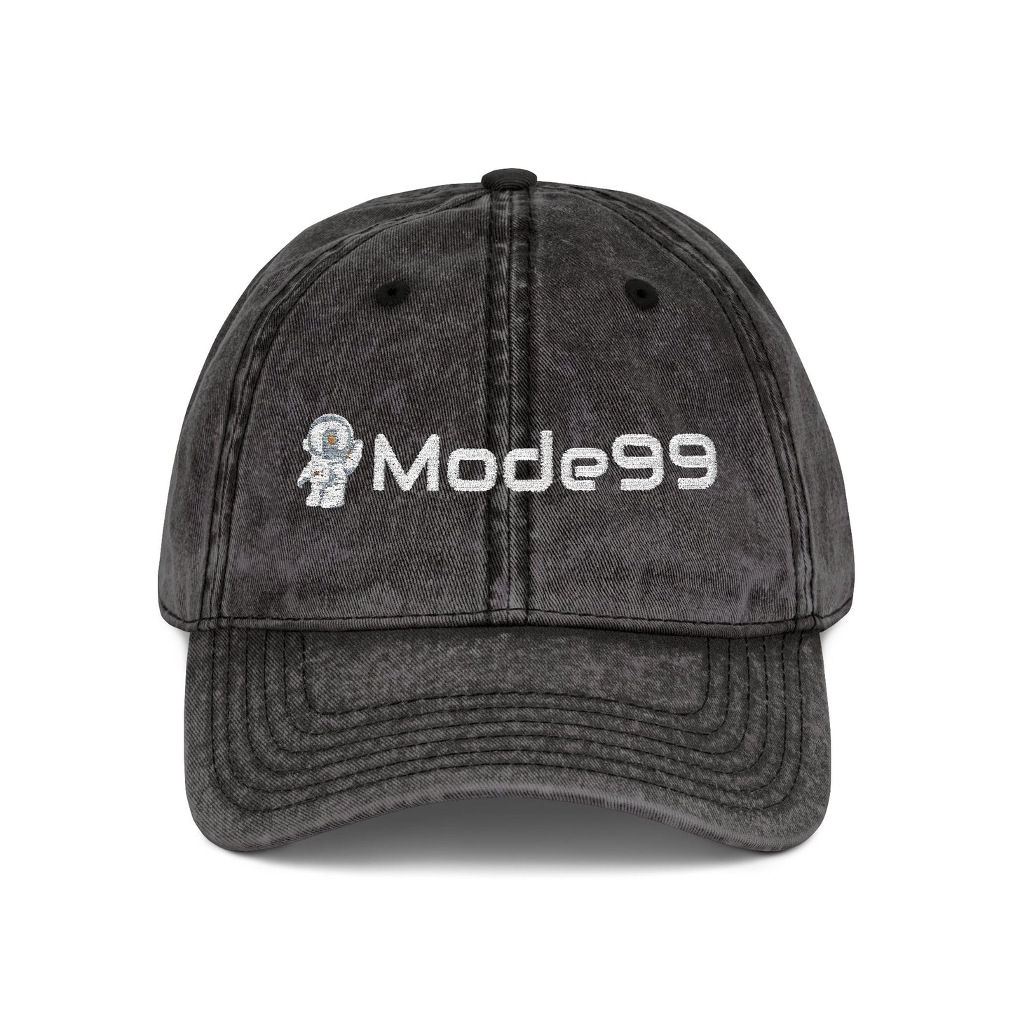 Embroidered Vintage Cap – 'Mode99' Distressed Baseball Hat