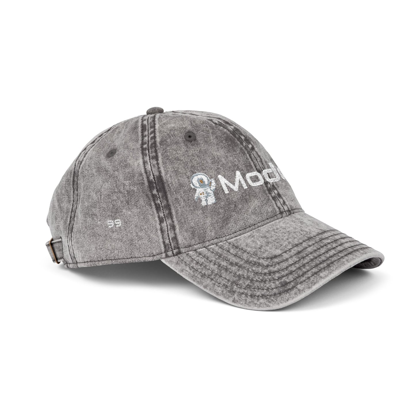 Embroidered Vintage Cap – 'Mode99' Distressed Baseball Hat