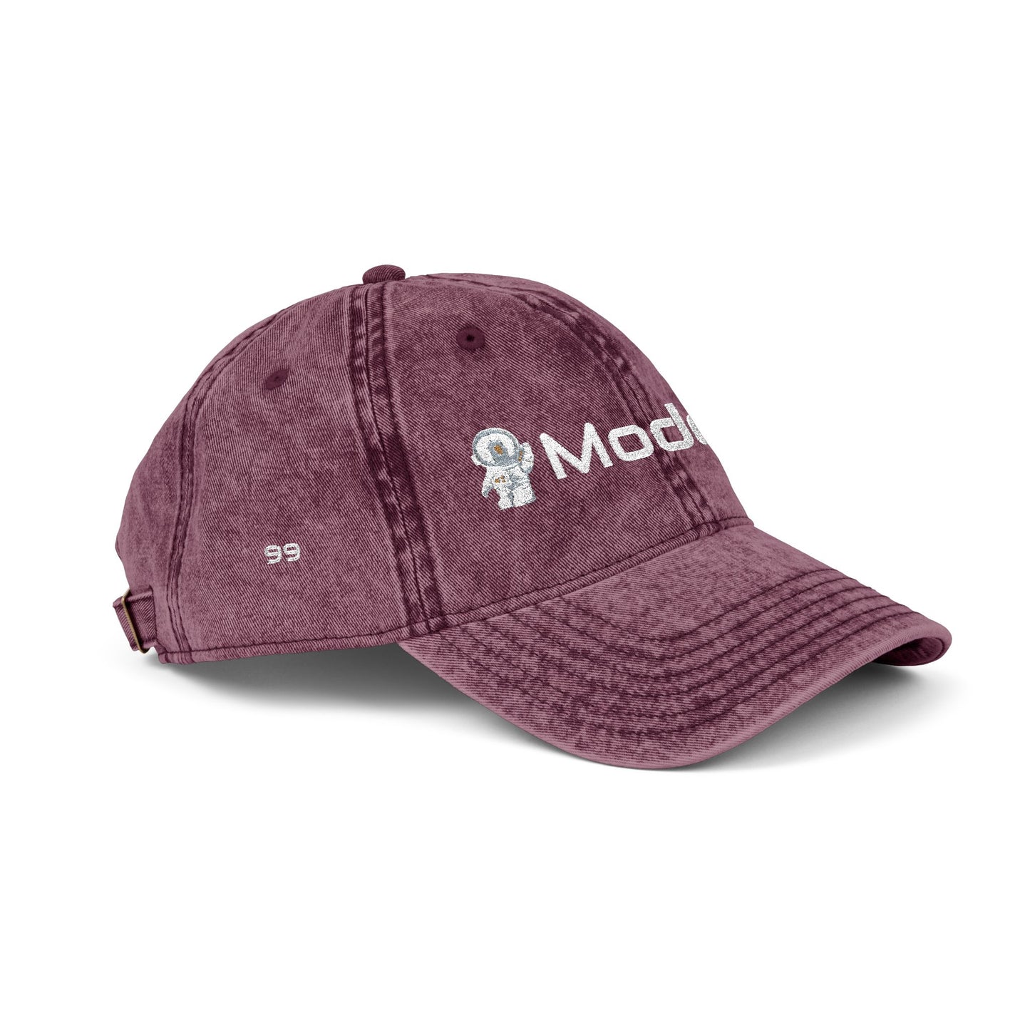 Embroidered Vintage Cap – 'Mode99' Distressed Baseball Hat
