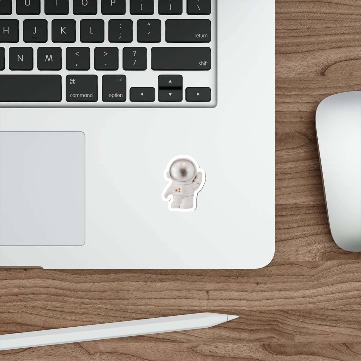 Astronaut Die-Cut Sticker — Cute Space Helmet Vinyl Sticker for Laptops & Journals