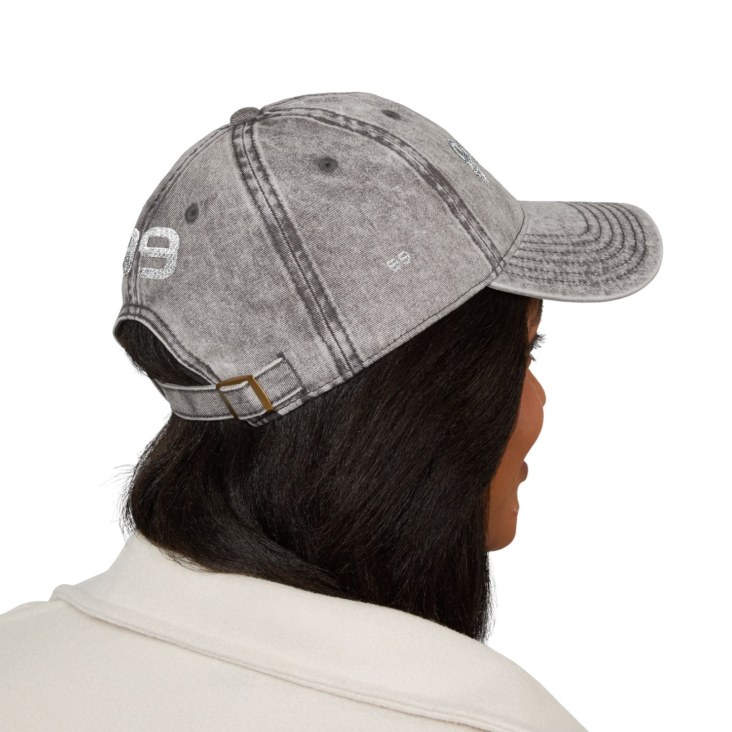 Embroidered Vintage Cap – 'Mode99' Distressed Baseball Hat